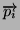 $\overrightarrow{p_{i}}$