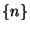 $\{n\}$
