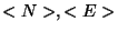 $<N>,<E>$